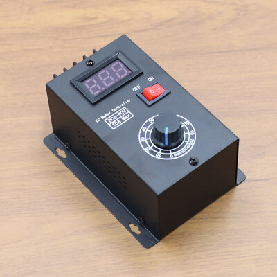 DC 6V - 90V PWM Motor Speed Controller Digital Voltage Regulator Switch 15A Fuse