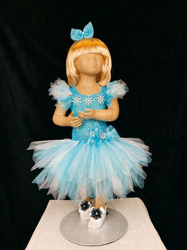 Handmade Disney Frozen Elsa Tutu Dress and Headband Set for Girls 2 3 4 year old - Picture 1 of 11