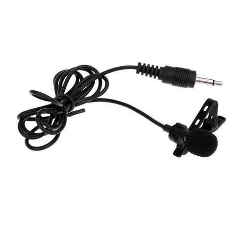 Super Lapel Lavalier Tie Clip Metal Mono Microphone 3.5mm with Collar Clip Q6C0 - 第 7/11 張圖片