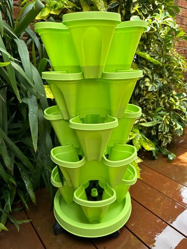 5 Tier Vertical Garden Stackable Planter – Herbs, Strawberries, Petunias, Pansy - Picture 47 of 130