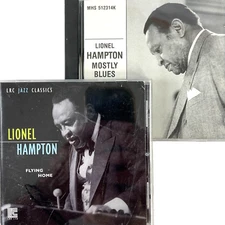 Lionel Hampton 2 CD Bundle LRC Jazz Classics 2001 + Mostly Blues 1989 Heritage