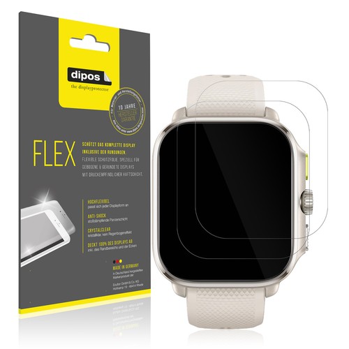 2x 3D Full Cover Schutzfolie für Amazfit Cheetah Square Panzerfolie Anti-Shock