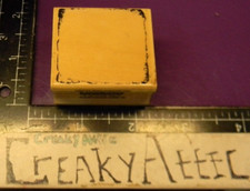 SQUARE SHADOW FRAME TORN EDGE RUBBER STAMP INKADINKADO 90567M CREAKYATTIC