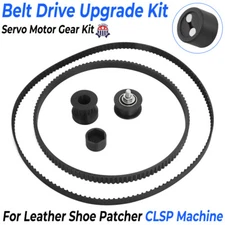 Servo Motor Kit For CLSP Leather Shoe Patcher Machine Belt Drive Upgrade Kit