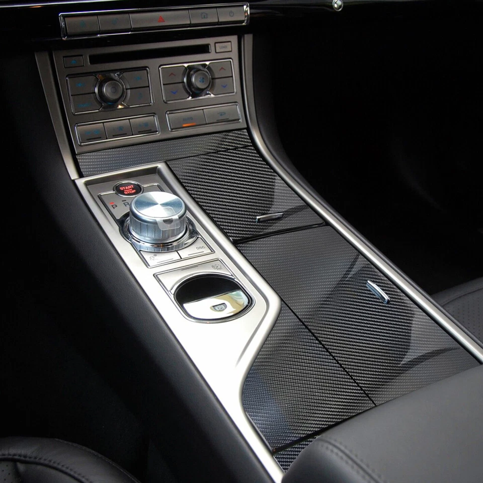 For Jaguar XF X250 2008-2015 5D Carbon Fiber Pattern Interior DIY Trim Decals Foto 4 de 4