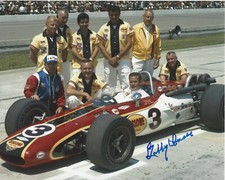 BOBBY UNSER INDY CAR DRIVER SIGNED 8x10 PHOTO INDIANAPOLIS 500 CHAMPION 5 w/COA
