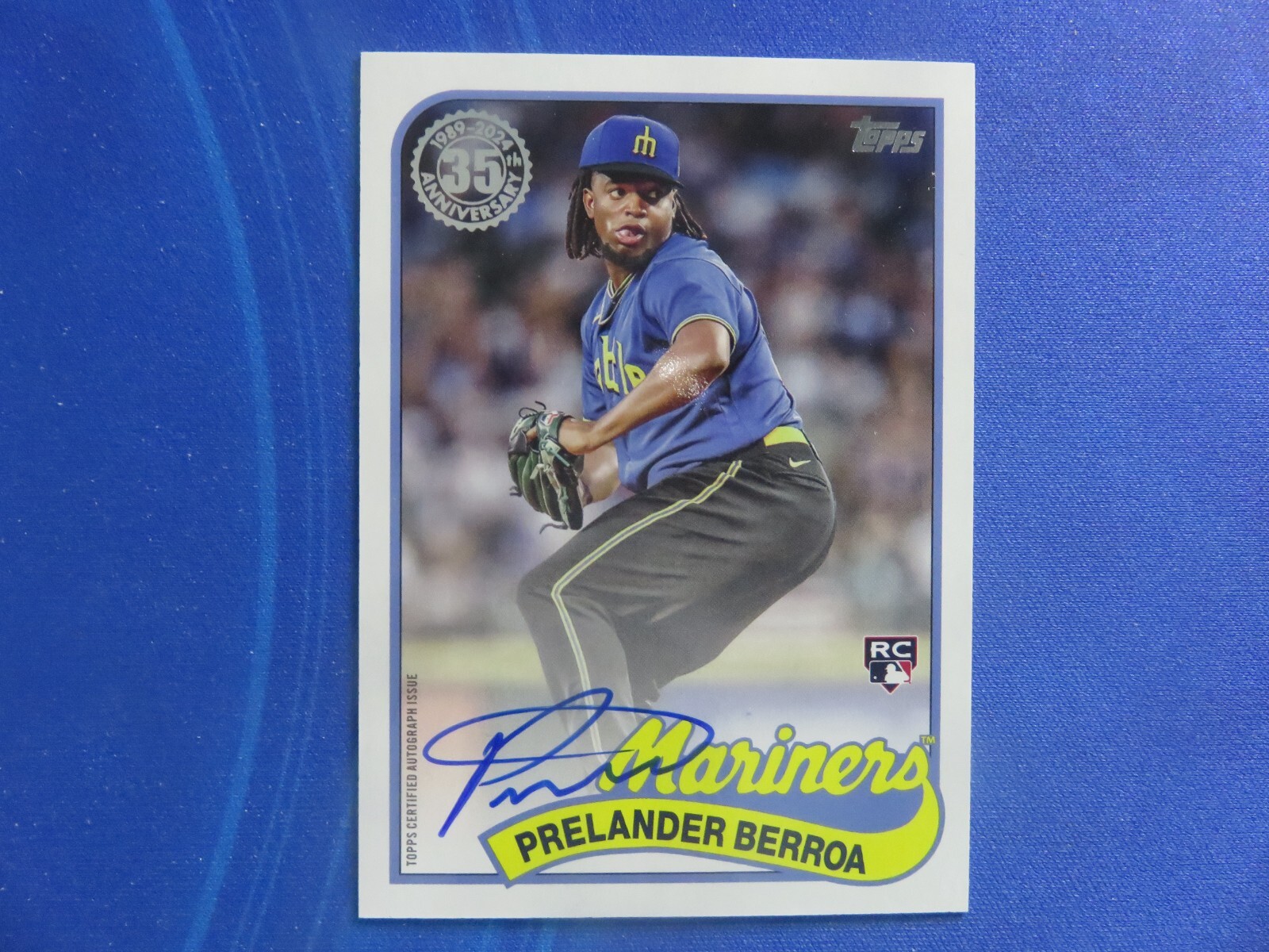 2024 Topps Series 2 PRELANDER BERROA 1989  Autograph Auto On-Card Mariners RC