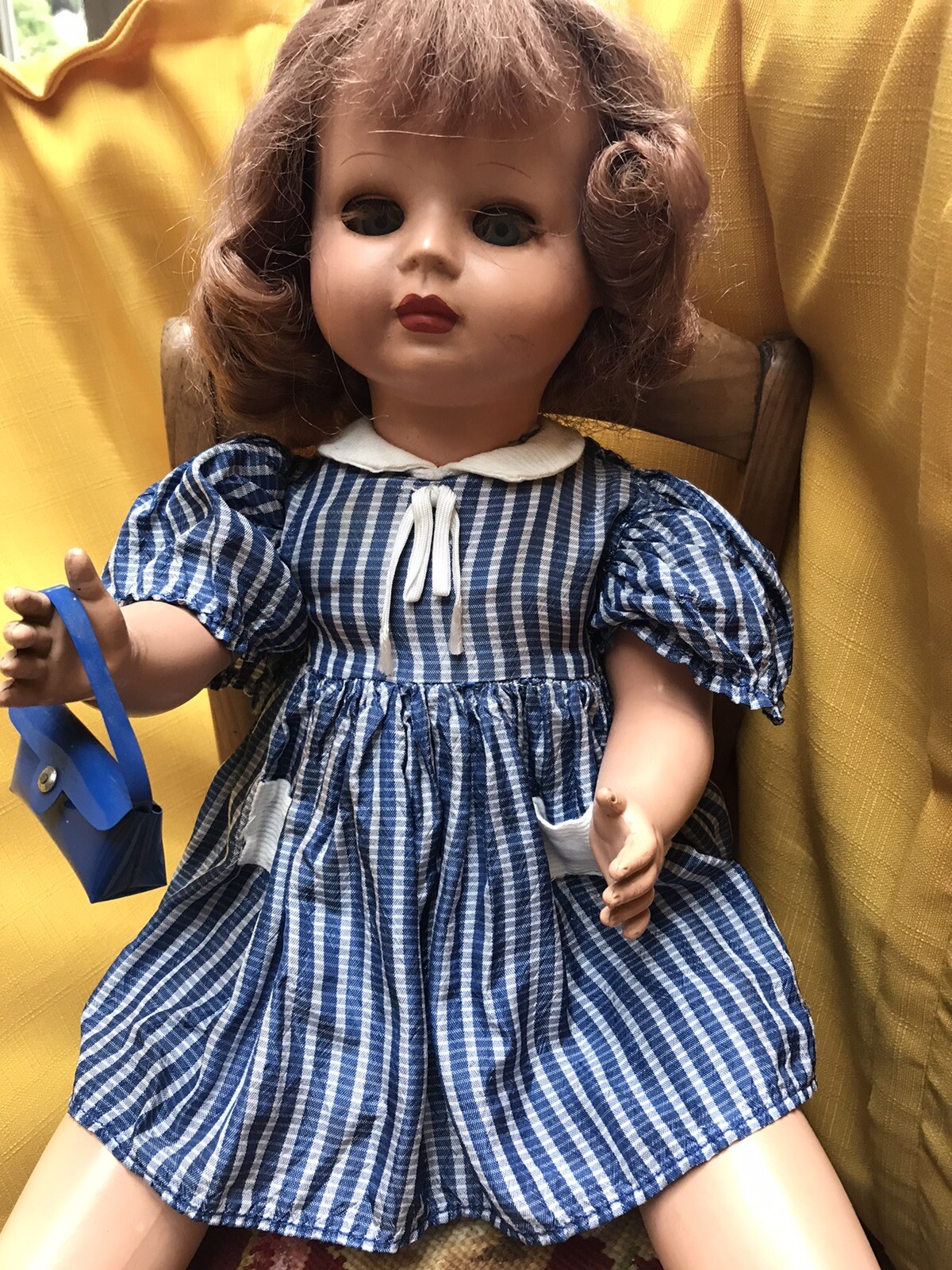 Ancienne Poupée Jumeau – Années 1950 – Plastique Dur / Polystyrène – Vintage