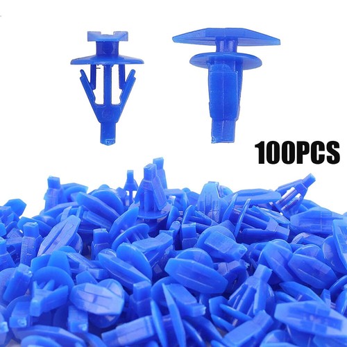 Blue Fastener Clip Car Door And Window Sealing Strip Weatherstrip Retainer Clips - Imagen 3 de 14