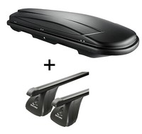 Dachbox Vdpjuxt600L+Stahl DachträGer Vdp FüR FüR Ford Fusion 5TüRer 02-12