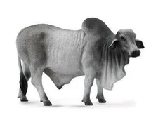 Breyer Corral Pals Grey/Gray Brahman Bull or Brahma Bull #88579 Cow, Male, Toy