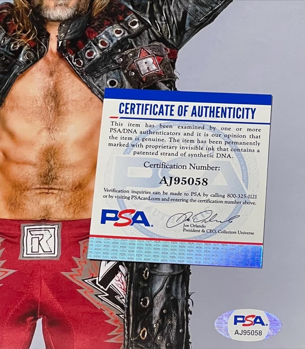WWE EDGE HAND SIGNED RATED R SUPERSTAR INSCRIBED 8X10 PHOTO WITH
