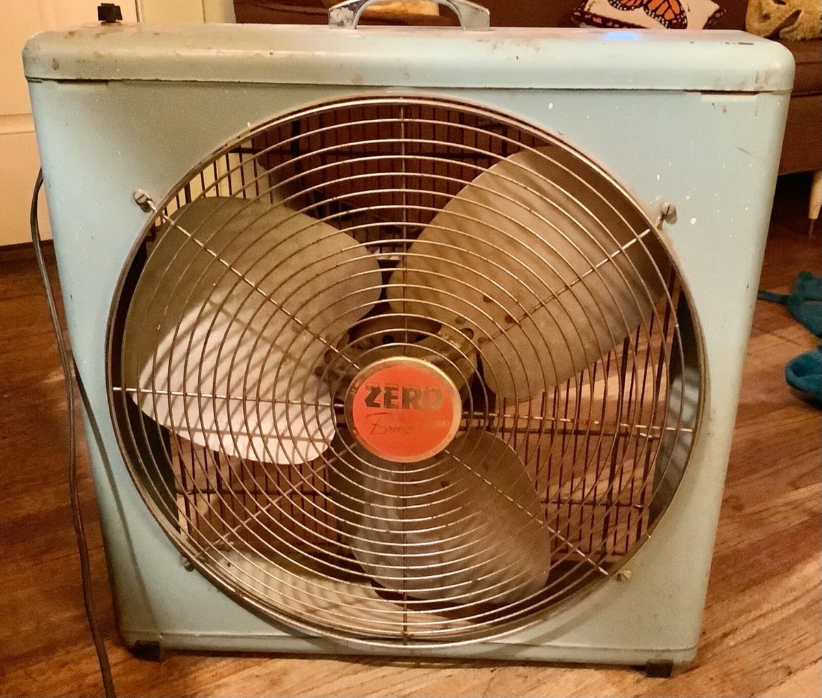 Vintage ZERO MCM STEAMPUNK Box Fan McGraw Electric Bersted