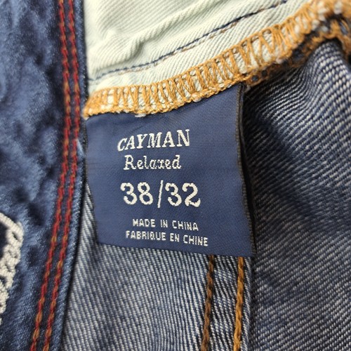 Tommy Bahama Cayman Jeans Mens 36x29 Relaxed Fit Blue Denim Dark Wash Stretch - Picture 20 of 23