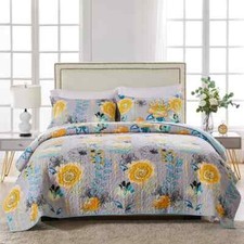 Greenland Home Fashions Watercolor Dream Cotton Quilt Set-AB07ZLMLCT72