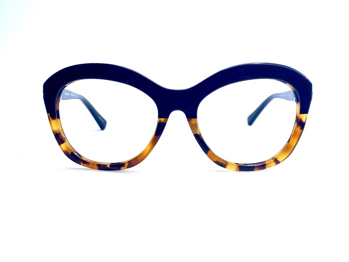 Coach Black Brown Gold Tortoise Cat Eye Glasses HC8184 L1600