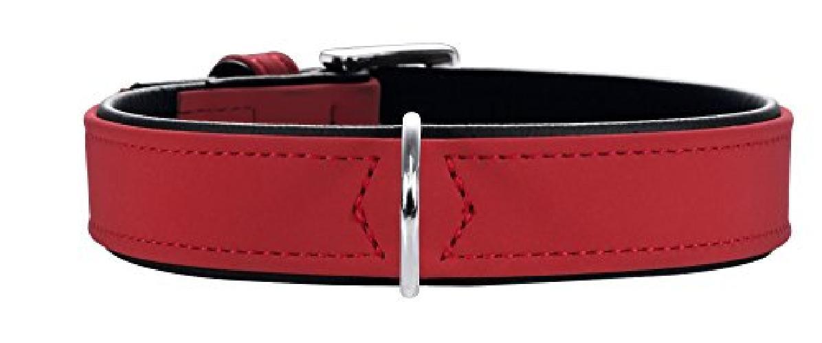 HUNTER Collare Softie, 40rosso/Nero, Salilpelle