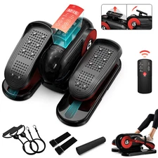 Quiet Portable Under Desk Elliptical Machine Fully Assembled Seated Pedal