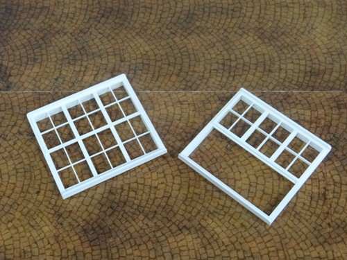Diorama house building making parts 1:18 scale Entry door and windows Size 1/18 - 第 8/11 張圖片