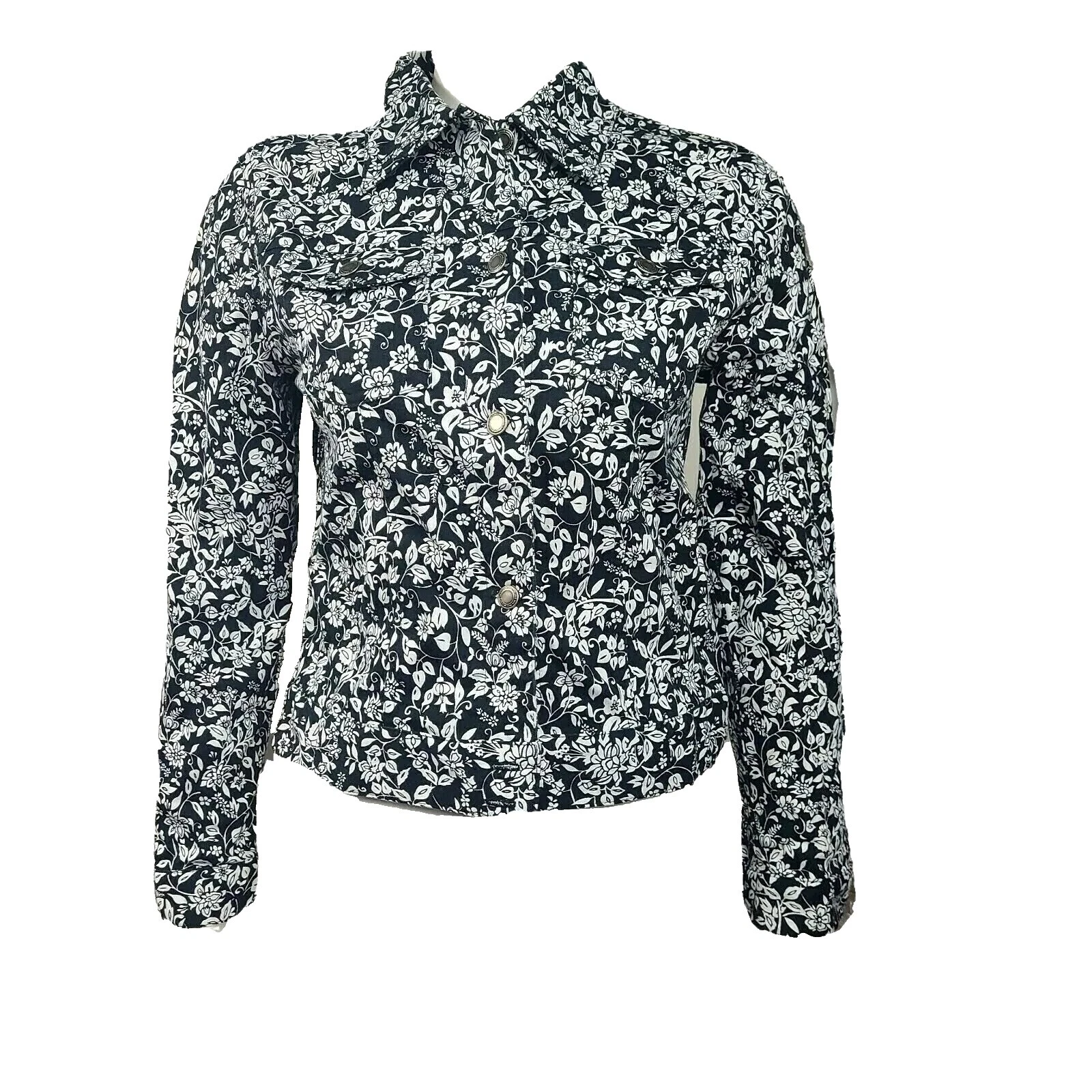 Abrigos Floral Negro Charter Club, chaquetas y chalecos para Mujeres