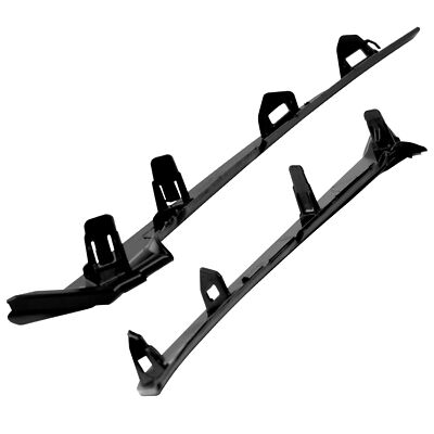 Black Glossy Headlight Eyebrow Trim For 2018-2024 Toyota Camry | Stainless Steel Molding Cover (2-Piece Set)