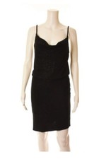 ALEXIA ADMOR women’s glittering black sleeveless evening dress Size M