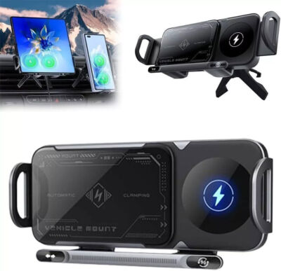 2 in 1 Auto Rotating Phone Holder High Intelligent Mobile Phone/Pad Holder New