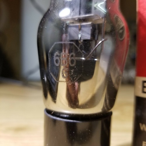 Un (1) tubo de vacío 6B6G RCA PROBADO NOS NIB Doble diodo 40's-50's - Imagen 2 de 4