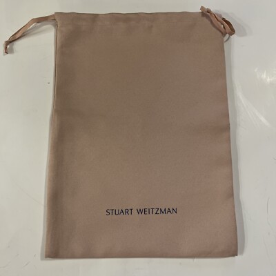 STUART WEITZMAN Dust Bag Pink Drawstring 14'' X 10