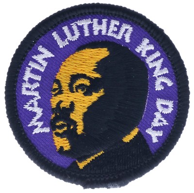 MLK Day Martin Luther King 2 inch Patch AVA0799 F3D12D