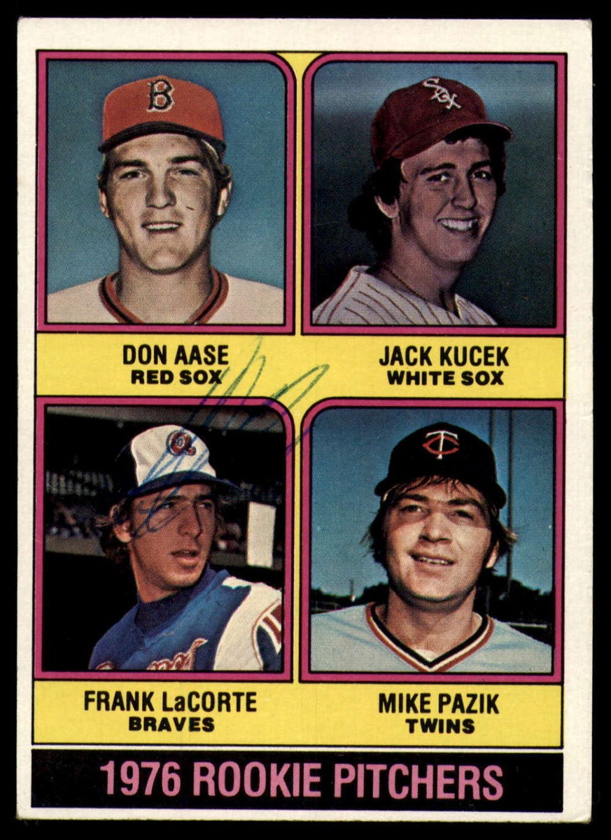 1976 Topps #597 Don Aase/Jack Kucek/Frank LaCorte/Mike Pazik EX++