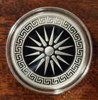 2023 Silver Shield Sacred Shield Greek Key Proof Round Sacred Geometry 23