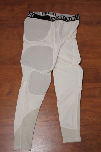 UNDER ARMOUR COMPRESSION PADDED BASKETBALL PANTS WHITE 1265065-100 | eBay