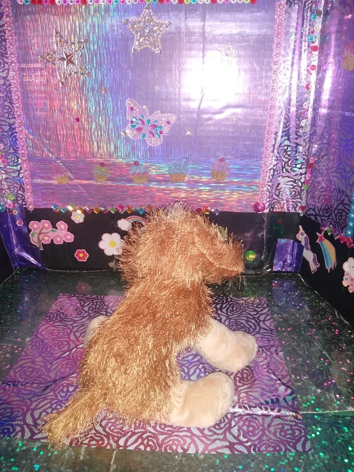 🦄Ganz / Webkinz Stringy "Cocker Spaniel" Dog Brown Tan Color HM011 Plush!  - Image 2 of 4