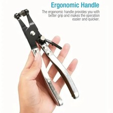 Hose Clamp Pliers Automotive Swivel Jaw Ratchet Locking Tool