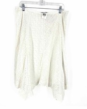 Lauren Ralph Lauren Size 14 White Eyelet Embroidered NEW Skirt Skirt