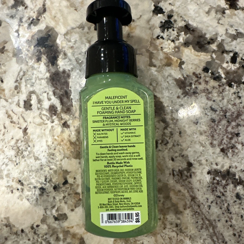 Bath and Body Works: Disney Villain Maleficent Foaming Hand Soap - New - Image 2 of 2