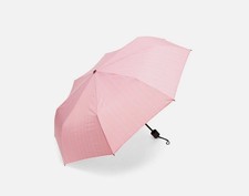 Victoria's Secret Compact Umbrella 2025 VS Pink Striped Logo Travel Portable NWT