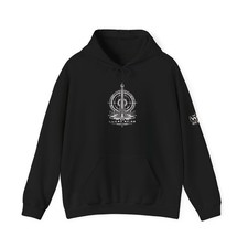Lumen Spire Cyberpunk Hoodie Heavy Blend Sleeve Graphic