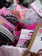 Bachelorette Party Decorations Lot Bride To Be Sash, Tiara, Straws Pink