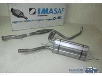 Imasaf Auspuffset Mitteltopf+Endtopf für Volvo 480 E 1.7 1986-1989