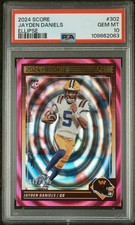 2024 PANINI SCORE ELLIPSE #302 JAYDEN DANIELS 47/299 PSA 10