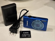 Canon PowerShot ELPH 115 IS 16.0MP Digital Camera Blue W/ Charger Battery
