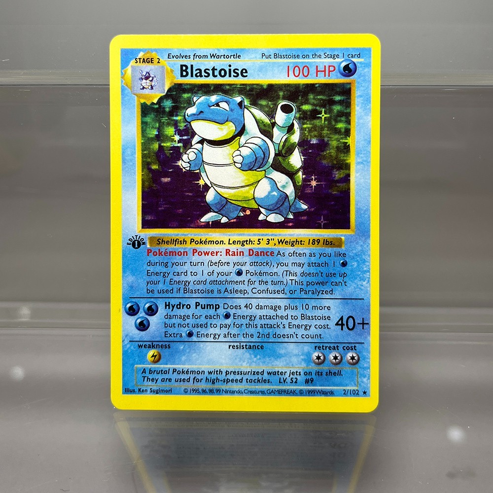1996 Pokémon Crd 1st Edition Charizard Blastoise Dragonite  Base Set Single Foil