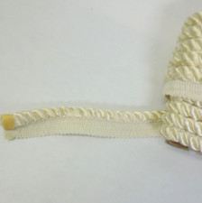 Ecru/Cream Cord Piping Drapery/Pillows/Upholstery 9 Yards x 1" Wide
