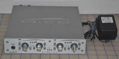 Mico Audient Compact 2-Channel HMX 48V Phantom Power Microphone Preamplifier