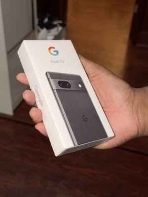 Google Pixel 7a 128GB Black Smartphone 64MP Camera New Sealed Box