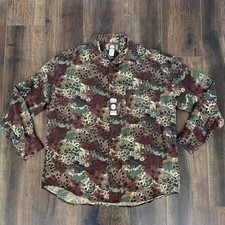 Chiamare 100% Silk Men's Size Large Vintage Button Up Shirt Long Sleeve NWT