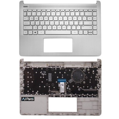 ORIGINAL HP 14S-FQ0035NE LAPTOP HANDBALLENAUFLAGE ABDECKUNG UK TASTATUR SILBER L88200-031