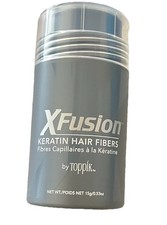 XFusion Keratin Hair Fibers by Toppik White 15g 0.53 oz Root Touch Up New